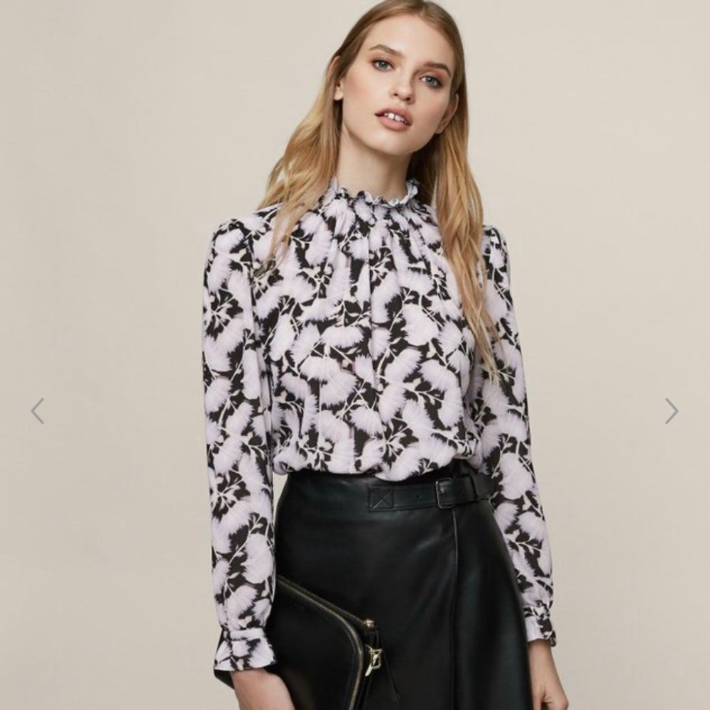 Reiss Blouse US 2 UK 6 Tabbie blouse